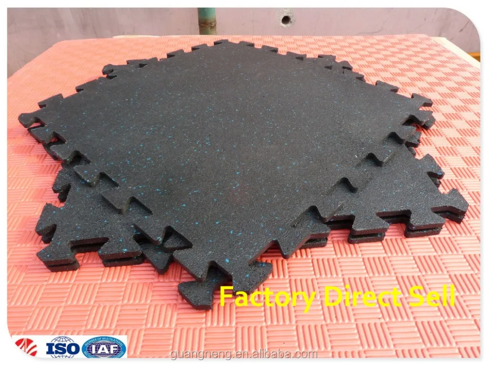 10 мм головоломка Блокировка тренажерный зал резиновый коврик и Кроссфит резиновая плитка и фитнес резиновый пол