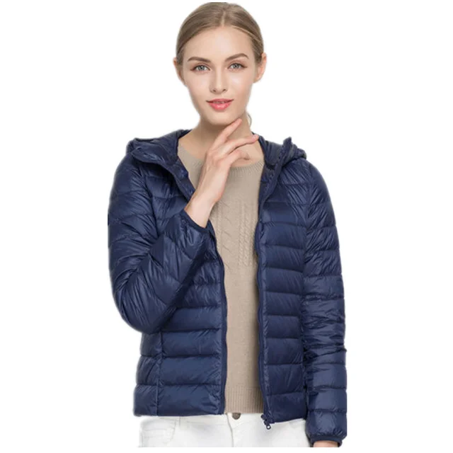 Top Selling Slim Fit Full Sleeve Zipper Up Hooded Quick Drying Winter Autumn Warm Padded Jacket For Women