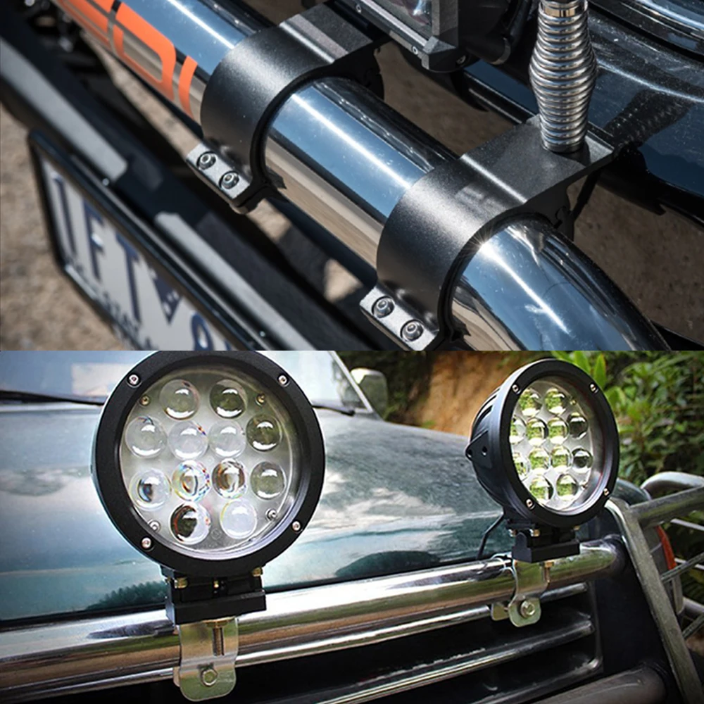 Universal bumper Mounting Bracket, Aluminium Tube Clamps Holder for Offroad Accessories    4X4 off-road2.5 inch mounting bracket