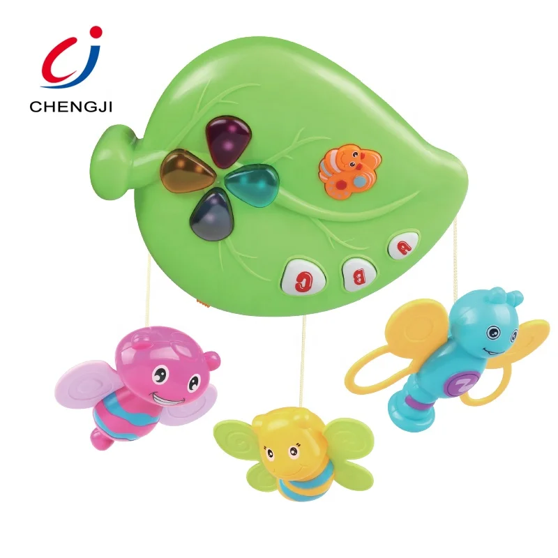 High quality educational musical bed stroller baby hanging toy