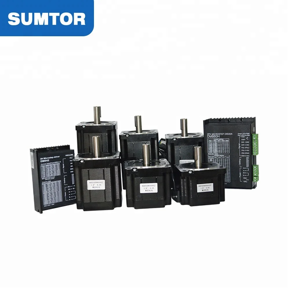 Nema 34 высокий крутящий момент 126 мм 6A с драйвером двигателя srepper 8a 256 подразделение
