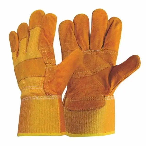 Cheap price cow split leather working glove industrial use