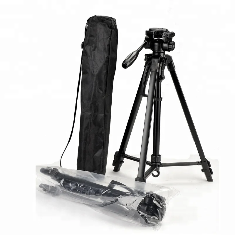 
DIGIPOD TR452 Popular Cheap Price 1350MM Height Basic 1/4 Camera Phone Tripod Light Weight Video Tripod 