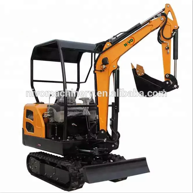 nivo 2ton mini excavator with 18kw engine power, 1.8 ton mini digger machine or narrow bucket, breaker...accessories or parts