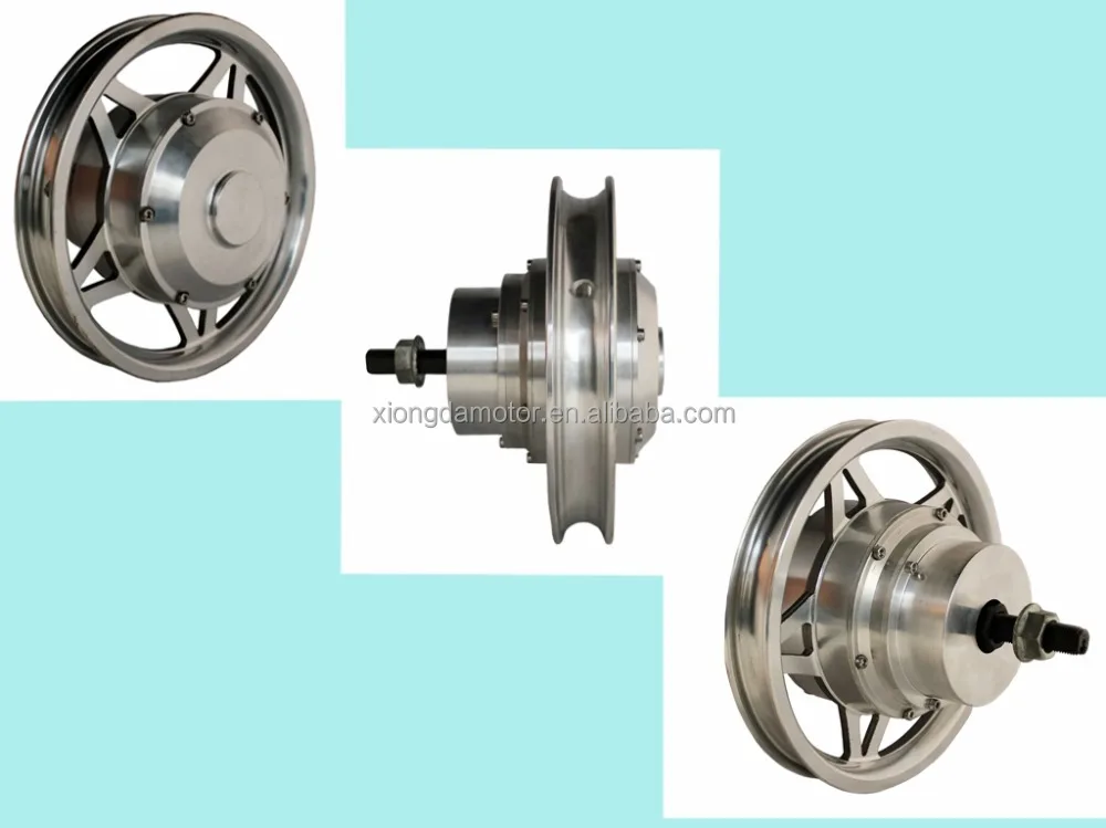 Xiongda 12 Inch Single Shaft Electric Scooter Hub Motor Electric Wheelchair Motor with Electromagnetic Brake