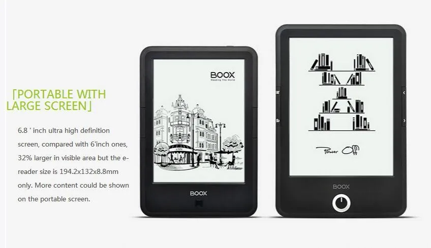 Емкостный сенсорный ридер для электронных книг BOOX T76, 6,8 дюйма, 1 ГБ ОЗУ 16 Гб ПЗУ