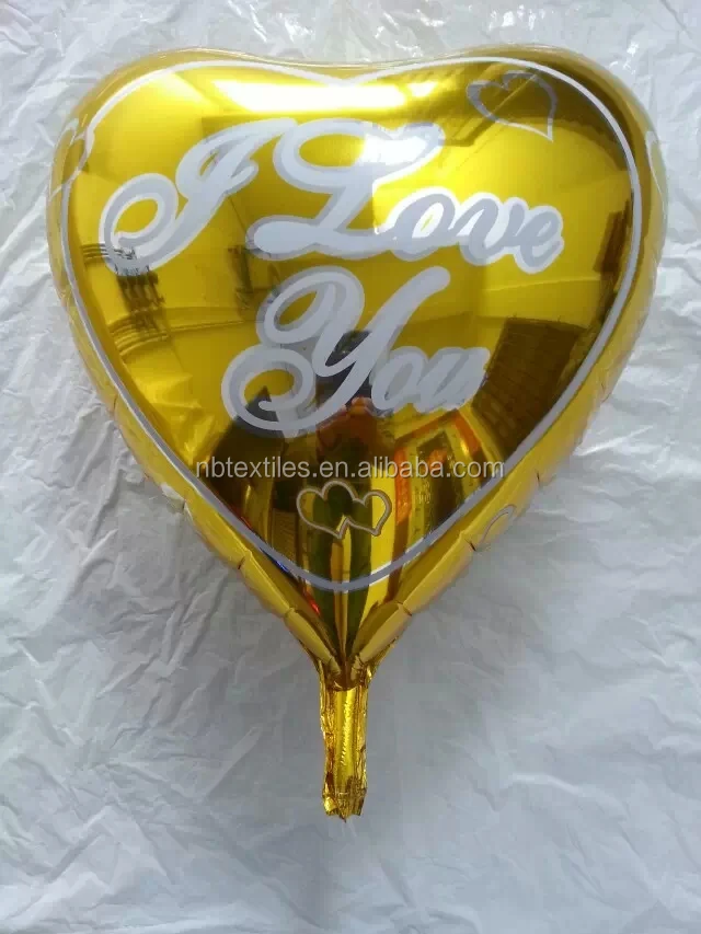 I Love You heart shaped helium mylar balloon outdoor inflatable valentine decoration