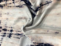 rayon chaills hand tie dye fabric snake skin pattern for maxi dresses beach wear