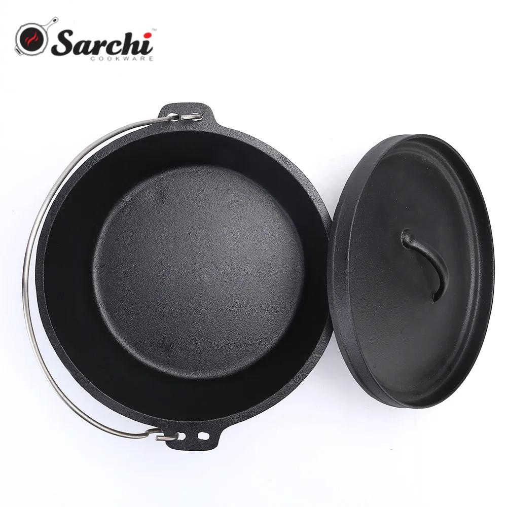 Amazon Products Cast iron dutch oven Camping cookware Pre-seasoned cast iron dutch oven