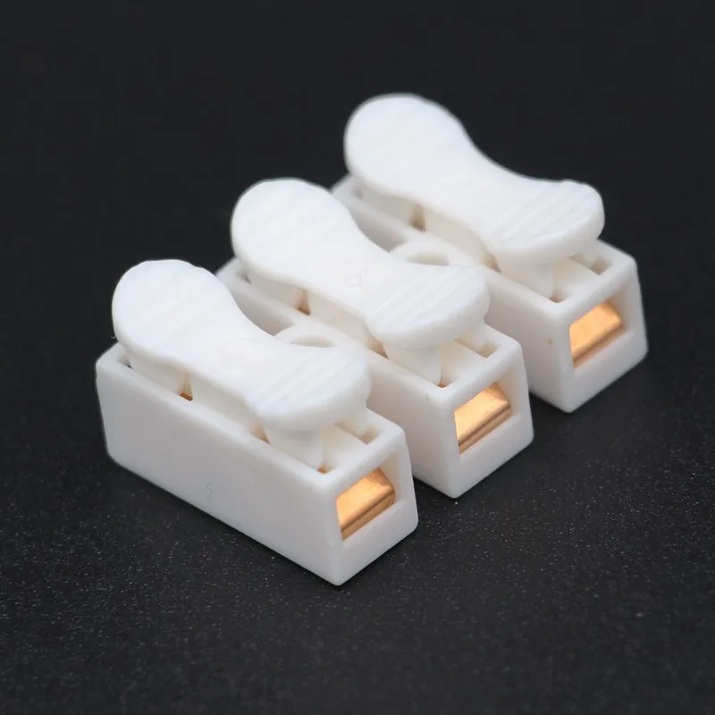 CE approval high quality 3 pin copper spring led pvc terminal blocks connector