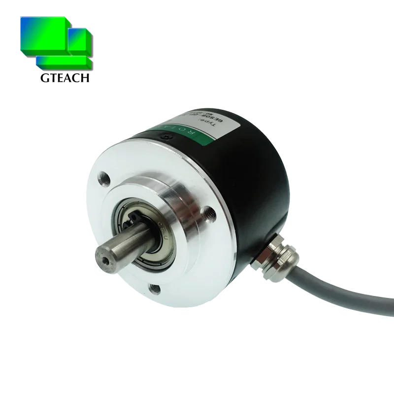 8mm Solid Shaft Optical incremental rotary encoder AB phase optical encoder 5-24VDC 600 pulses