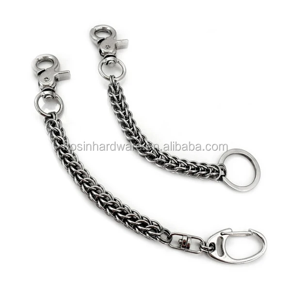 Fashion High Quality Metal Stainless Steel Chain Key Ring Swivel Snap Hook
