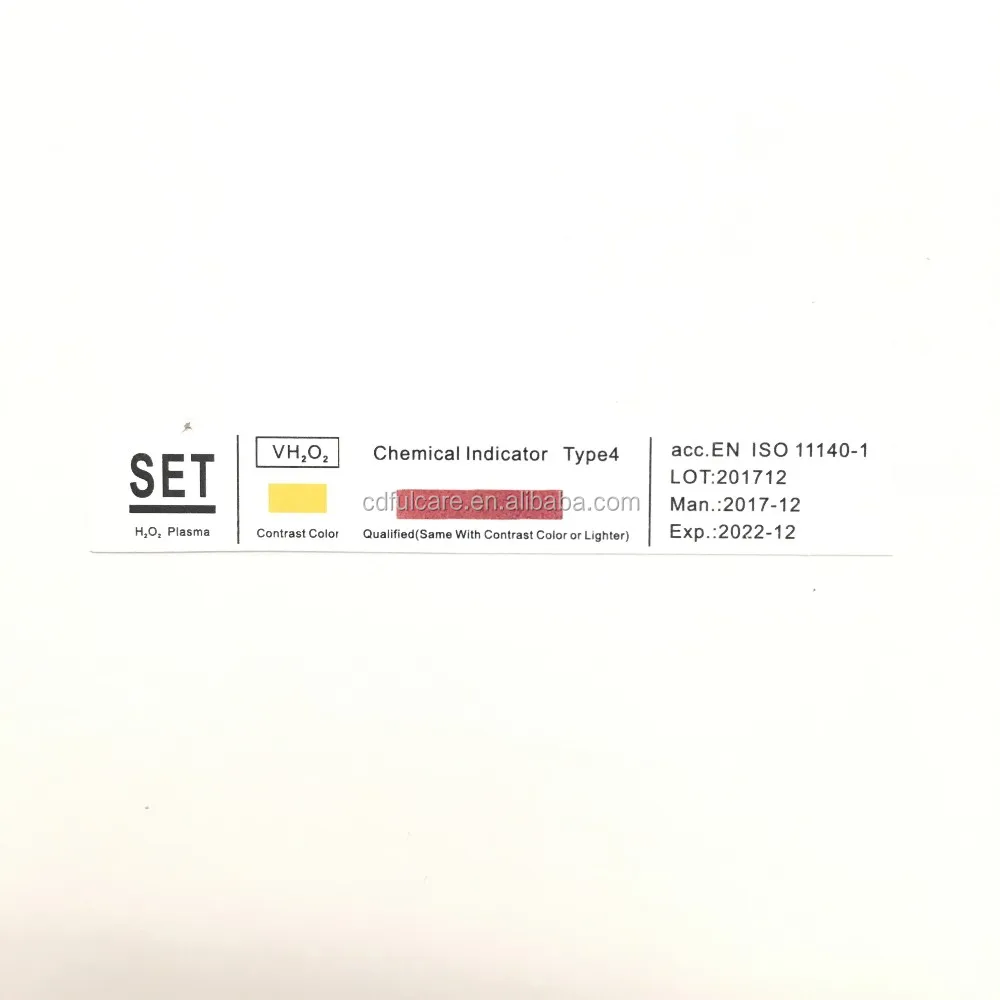 Chemical Indicator strip for plasma sterilizer and steam sterilizer