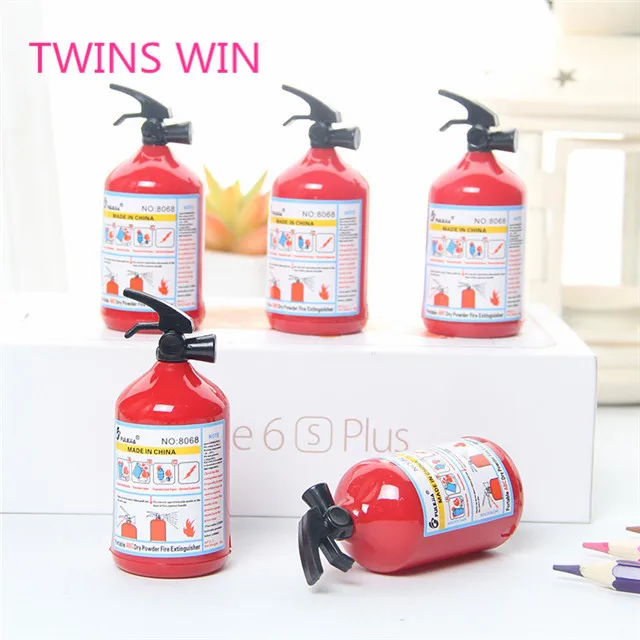 Germany hot office stationery item list Wholesale factory supply standard plastic Fire extinguisher pencil and sharpener 284