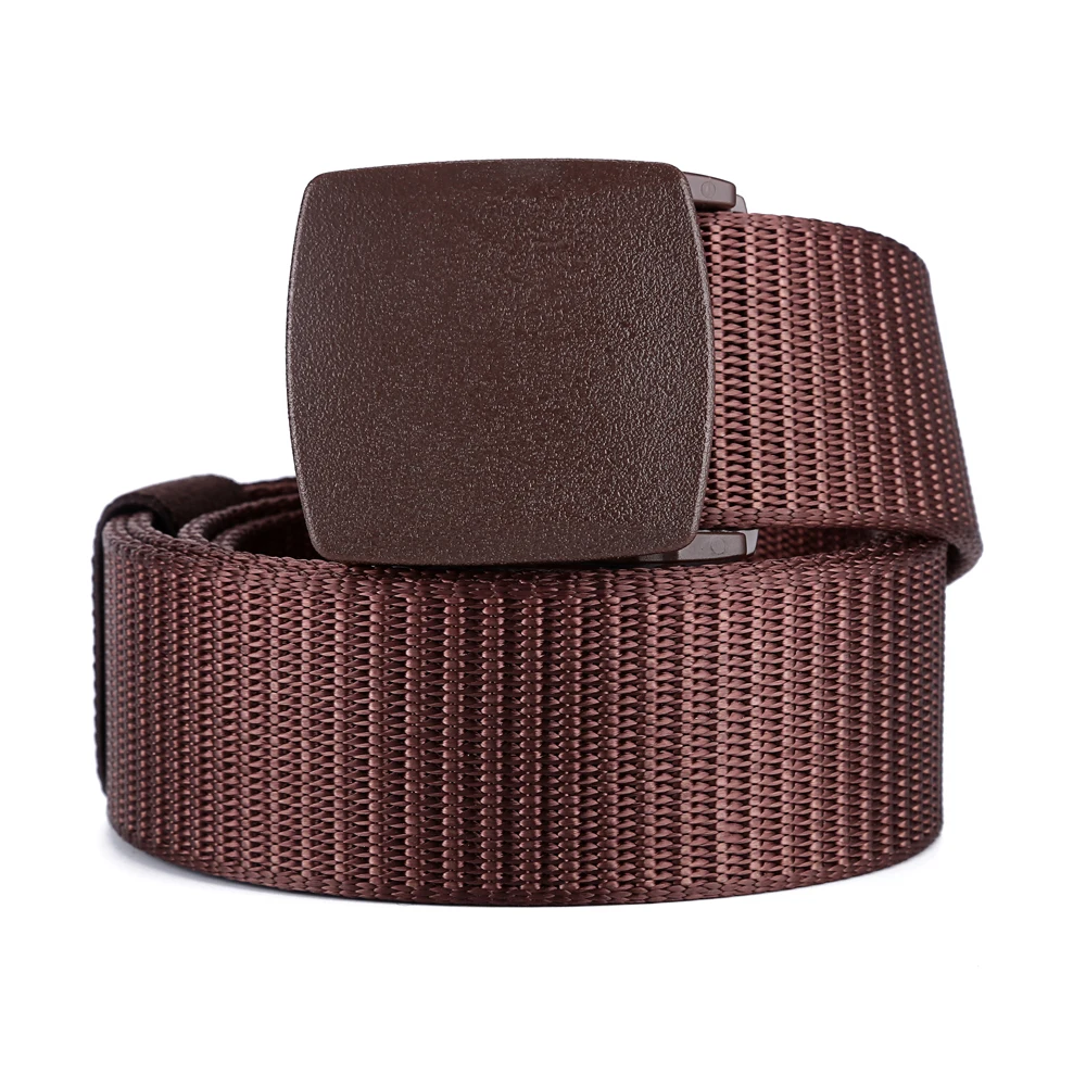 New Arrival Nylon Fabric Braided Nylon Belt with Plastic Buckle