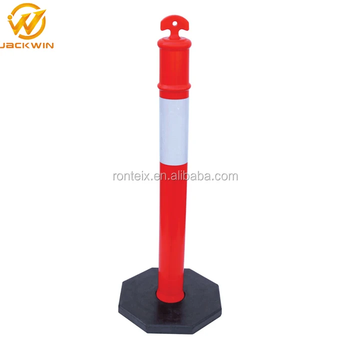 100CM Reflective Plastic Road Delineators / Traffic Road Warning Post
