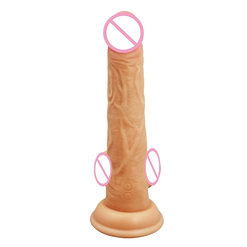 Liquid Silicone Dildo Artificial Vibrating Realistic Penis Mushroom Head Horse Dildo With Suction Cup Sex Toys for Couple