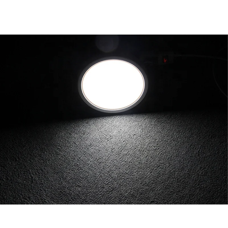 Hot selling products ABS integrated round indoor lighting ceiling led panel light surface mounted 6w