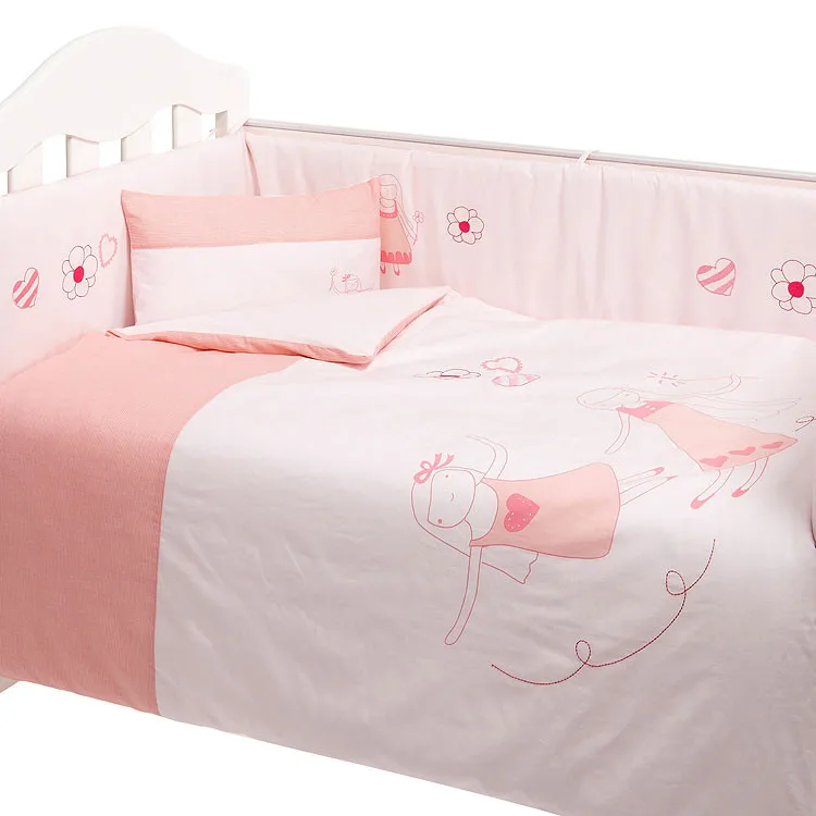 European luxury cotton newborn baby/crib/children quilted fitted sheet bedding sets