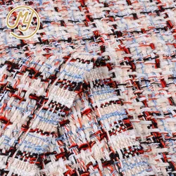 New fashion 400gsm 100 polyester woven tartan tweed fabric for suit coat