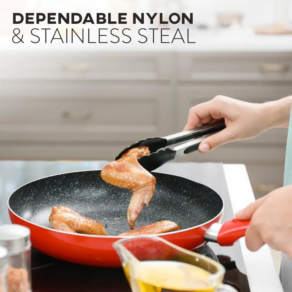 
Amazon nylon 42 pc stainless steel nonstick kitchen utensil set 