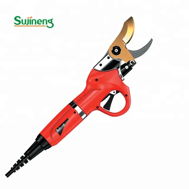 sujineng 30mm cutdiameter cordless garden electric pruning shear for fruit trees and vineyard and orchard