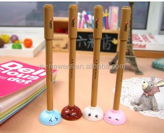 Cute Toilet Plunger PVC with wood handle factory