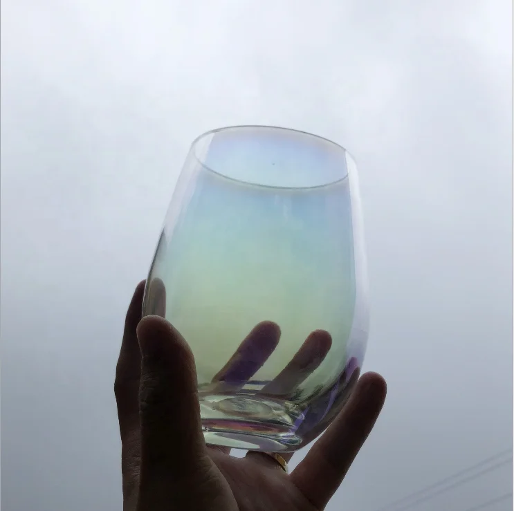 
Rainbow Water Glass Monogram Stemless Glass Wholesale 