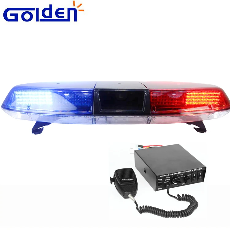 Emergency special vehicles vista oval warning flash light bar led lightbar for police with siren