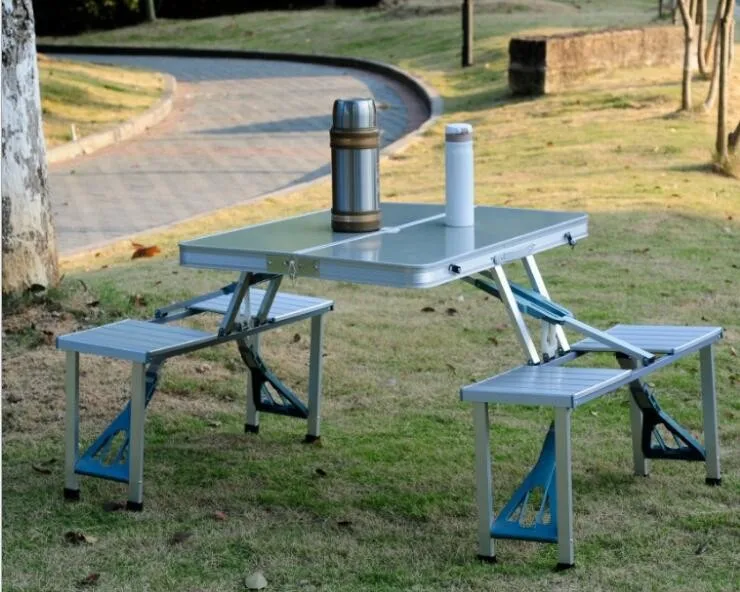 Outdoor table portable laptop table/foldable table with 4 Chairs