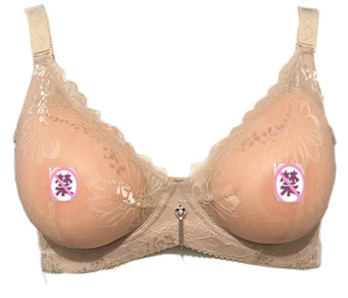 Silicone Breast Forms Waterdrop Breast Mastectomy Bras Prosthetic Set for Crossdresser Transgender Mastectomy