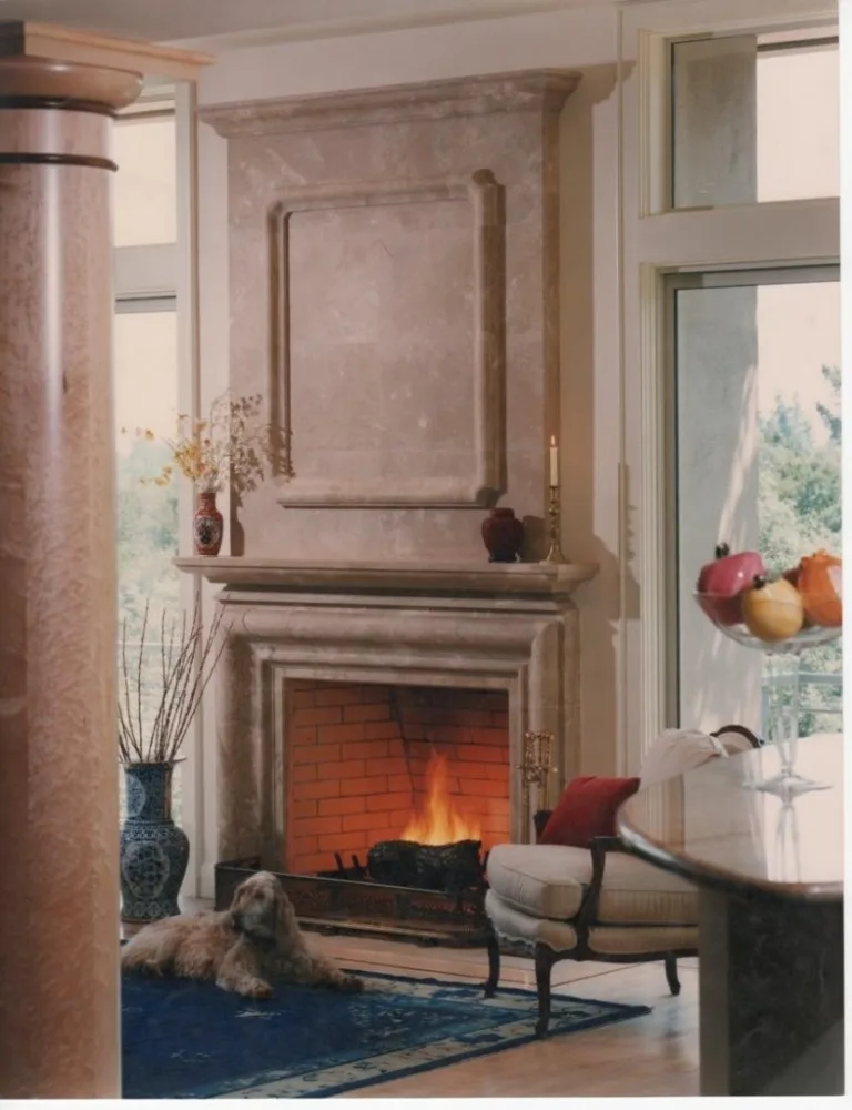 Известняк камина скидка белый каминной полки VFM-NB061A