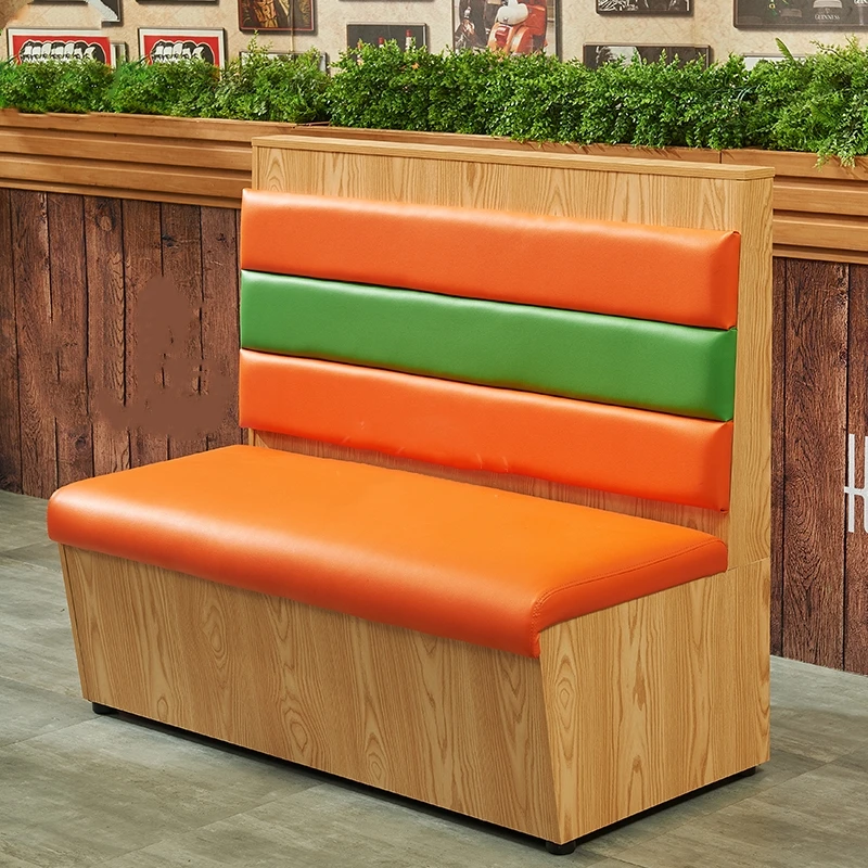 
Restaurant design leather booth sofa made in china 