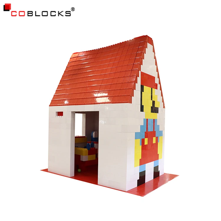 Best selling carton room wall construction adult large plastic block mold toy plastic building blocks