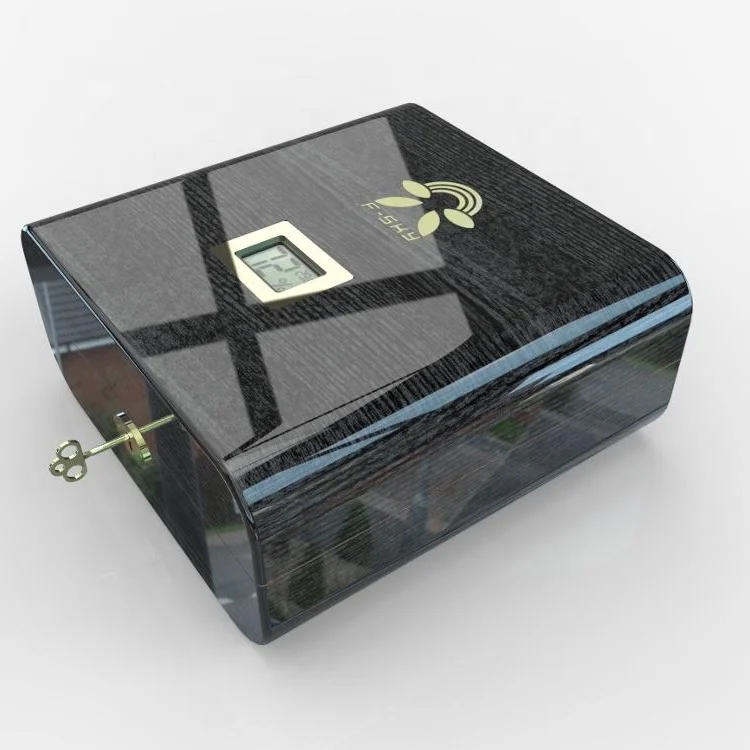 Кедровый деревянный хьюмидор с контролем температуры с цифровым гигроскопом