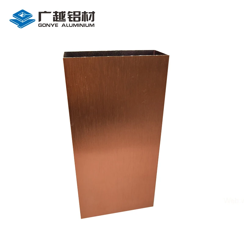 Delicate profiles aluminum 6061 t5 tube, profiles