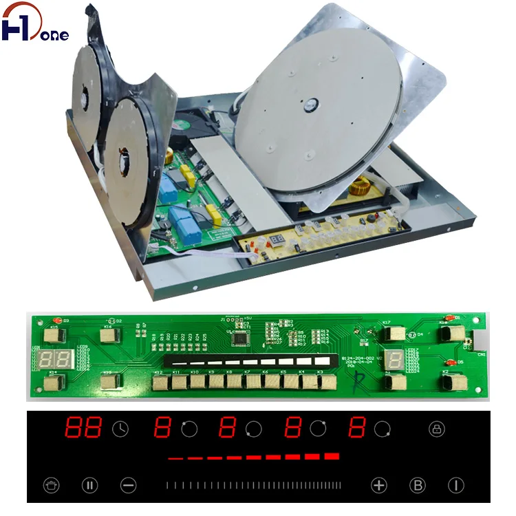 Burner Cooker Ceramic Cooktop Easy Use for Cooking Built in 220V 3 Black Electric Household Ceramic Glass Kitchen Products 220