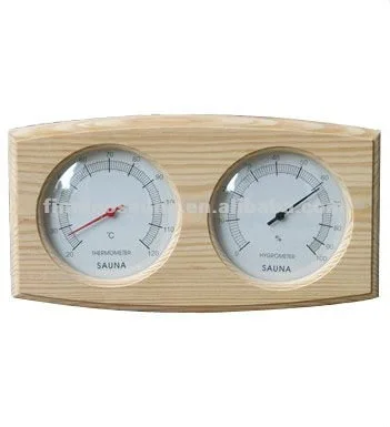 Manufacturer Hot Sauna Wooden Thermometer And Hygrometer