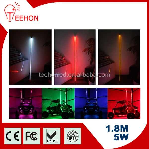 Завод Spplier 1.8 м 5 Вт из светодиодов освещенные кнут ATV UTV песчаные дюны флаг