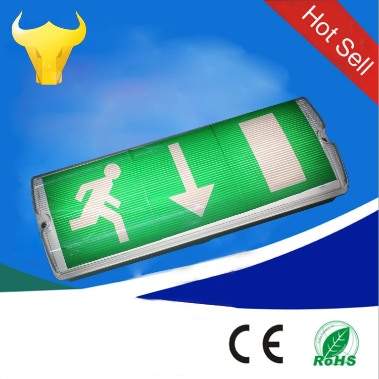 
IP65 4w 300lm Rechargeable Industrial exit light led Emergency Light 