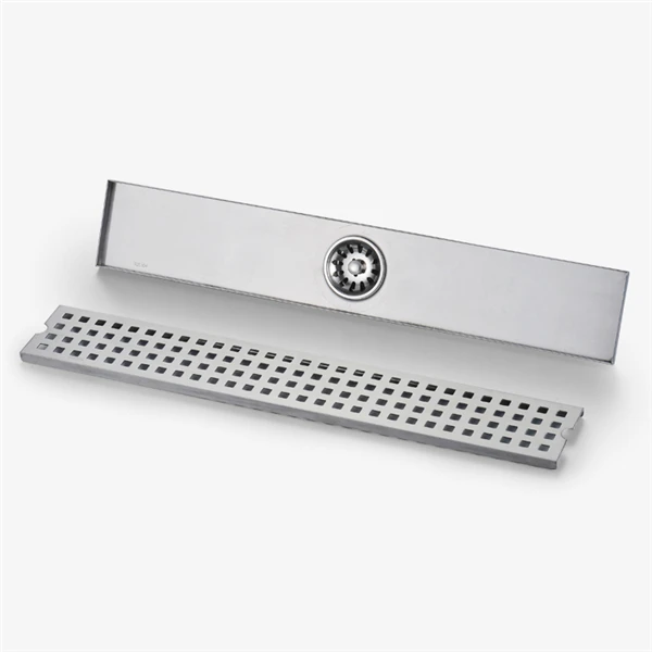 Anti-odor Bathroom Shower Stainless Steel Long Floor Trap Drains