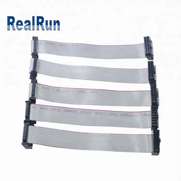 Customized connector 2.54mm IDC flat cable 28awg