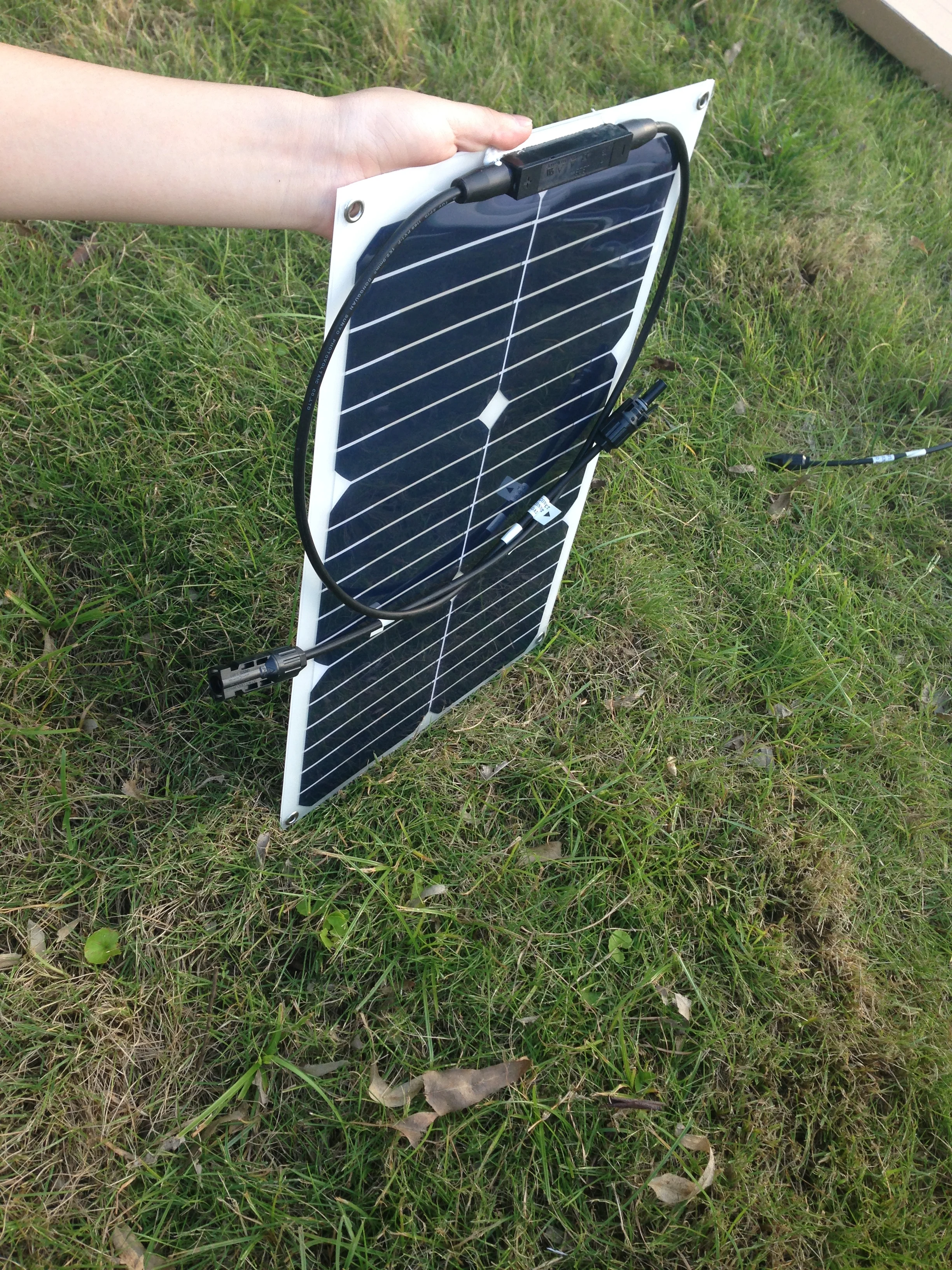 20W flexible sunpower semi-flexible solar panel for boats yacht