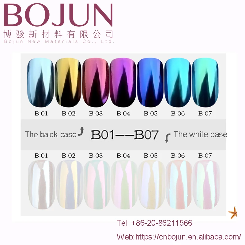 Mirror Powder  shell pigments mirror effect accessories designs nail decorate color neon pigment pearl powder for nail art