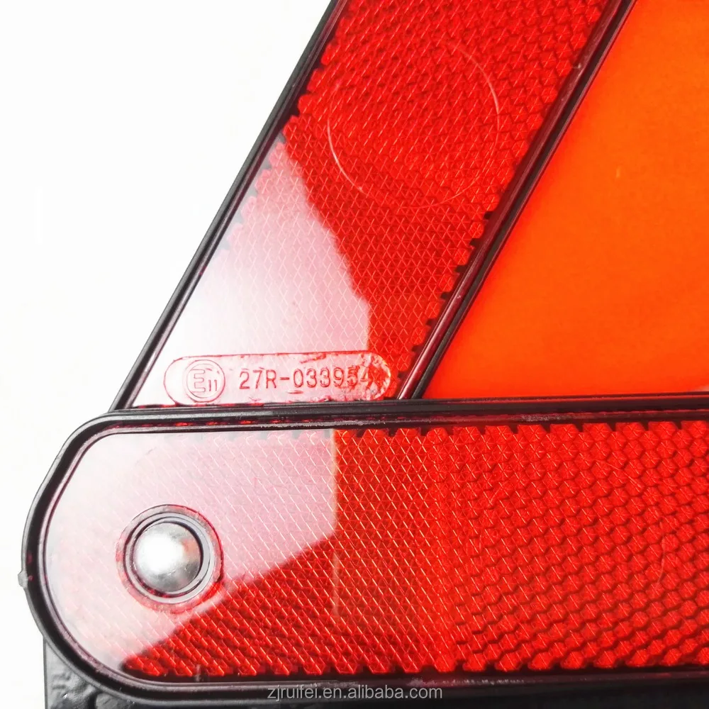 E-mark Approved High Reflective Emergency Roadside Early Warning Triangle for Europe