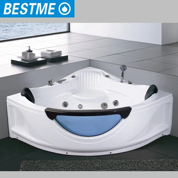 Роскошная Акриловая душевая ванна массажная Двойная подушка светодиодная подсветка гидромассажная Ванна для 2 взрослых отдельно стоящая угловая
