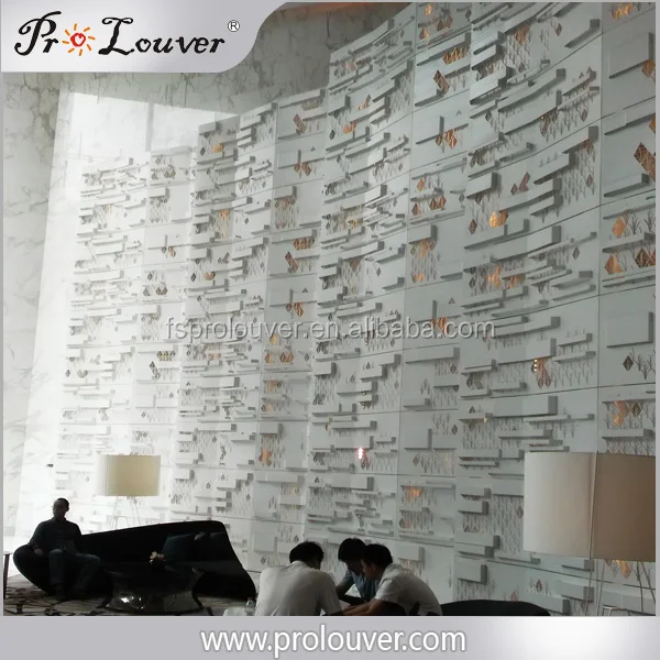 hotel lobby architectural decorative 3D wall panel