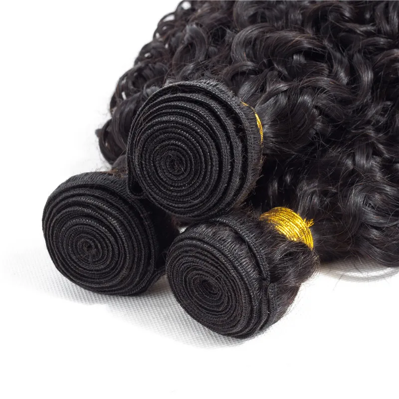 100 Human Hair Bundles Virgin Brazilian Hair Bundles for Black Women, 9 a Grade Kinky Curly with Lace Front Closure Paypal Twist