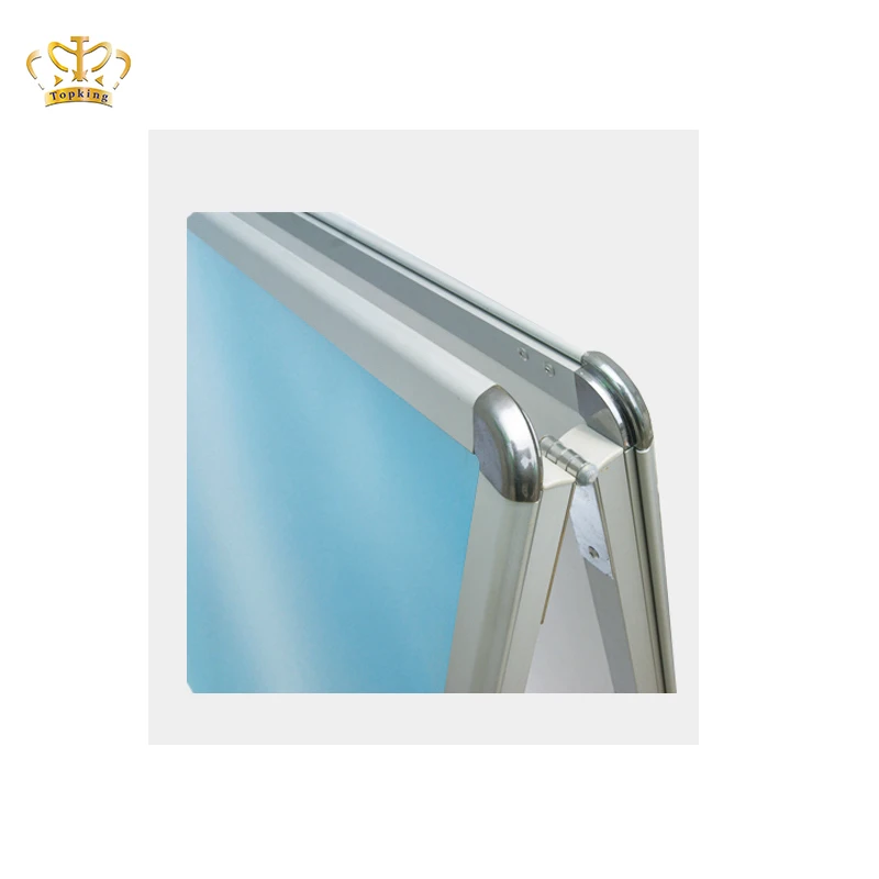 A1 Size Aluminum Snap Lock Frame a Board Stand Double-Sided Floor Display Powder Coated Finish Square Shape Poster Display Stand