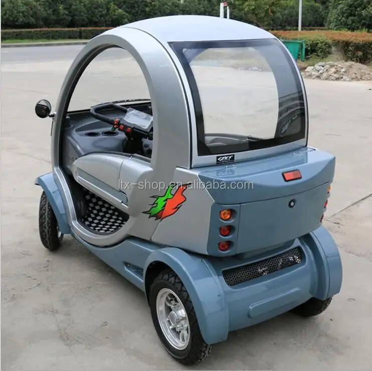 Hot Sale Mini 4 Wheel Electric Car 60V 1000W Electric Mobility Scooter Mini Whole Encloed Sealing 2 Seat Electric Car For Elders
